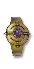 antiker Goldarmreif
mit Amethyst,
aus 3-teiliger Parure