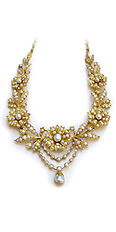 antikes Collier
mit Orientperlen,
18 Kt. Gold,
um 1830